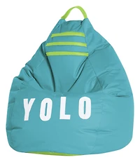 Fauteuil poire Gouchee Home Yolo Turquoise – Polyester Oxford hydrofuge avec rembourrage en billes de polystyrène, adapté aux adultes et aux adolescents, siège léger et portable pour dortoir ou salon