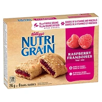 Kellogg's Nutri-Grain Barres Céréalières - Framboise Boîte de 8 Barres