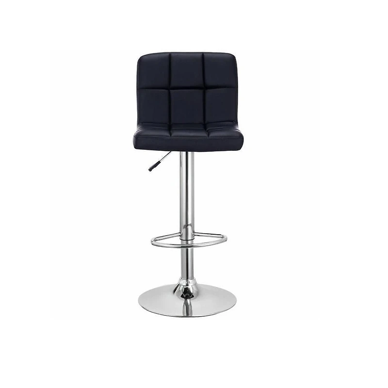 Heavenly Collection Leather Adjustable Stool for Dining Area Set of 2