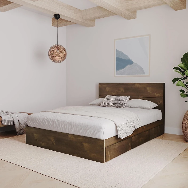 Nexera Tête de lit à panneau queen, Truffe