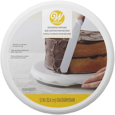 Plateau tournant pour la décoration des gâteaux Wilton Plateau blanc, 12 po