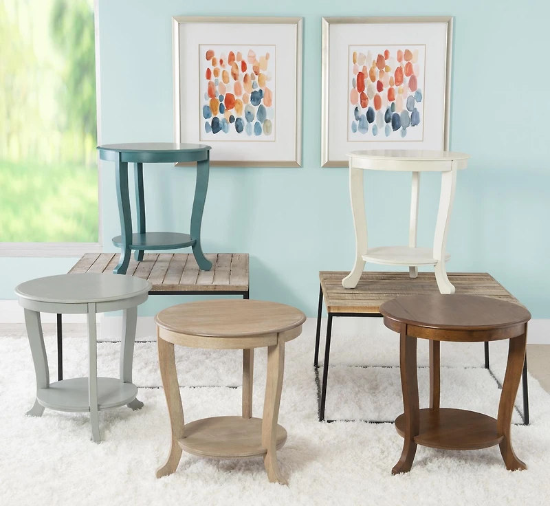 Dendrie Side Table, White