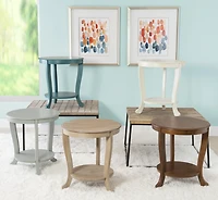 Dendrie Side Table, White