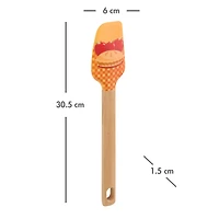 Way-to-Celebrate 12" Silicone Spatula, Apple Pie, Orange, WAY-TO-CEL PL SILICONE SPATULA