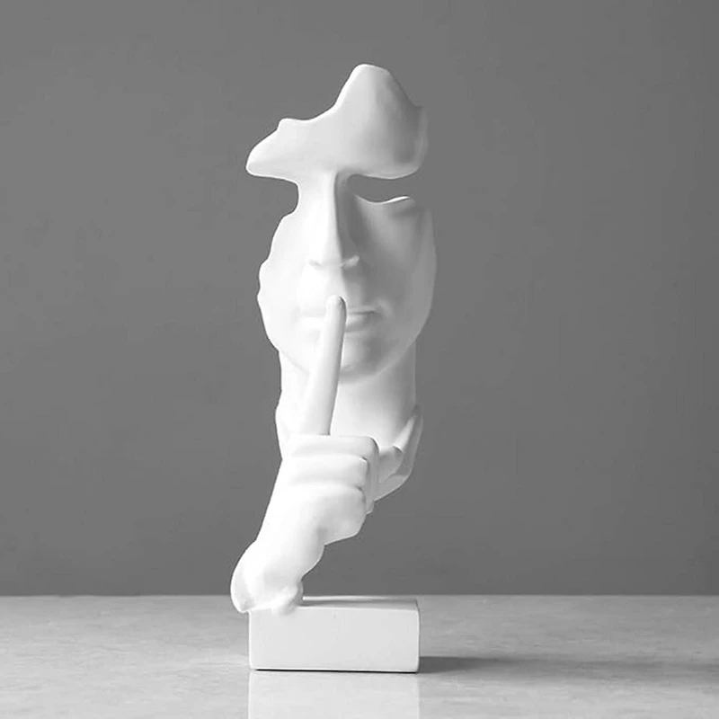 Le mobilier canadien Silence est une sculpture d'art créative dorée pour la décoration du salon du bureau