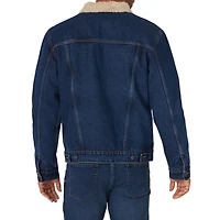 Wrangler Veste en Denim À Doublée Sherpa Pour Homme
