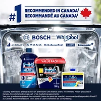 Finish® Quantum Ultimate® Lemon Dishwasher Detergent Pods, No pre sinse needed, For Deep clean & sparkling shine, 72 Tabs