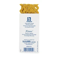 UNIQUE Medium Rick Rack Trim — 6 mm × 2.3 m, Gold/Yellow Polyester, 6 mm x 2.3 m