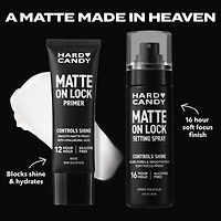 Hard Candy Matte On Lock Water-based Shine-Free Face Primer Oil Control, Kaolin Clay, 12 Hr Hold, 1.52 fluid ounces