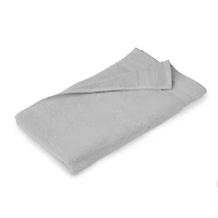 drap de bain uni 100 % coton Home Trends, 1 pièce, 550 g/m², très absorbant et doux, gris clair 35 x 64 po