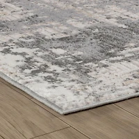 Rug Branch Atlas Scandinavian Indoor Area Rug, Grey Beige, Distressed - Living Room, Bedroom, Dining Room, and Kitchen