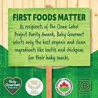 Anneaux de pois de senteur soufflés biologiques Baby Gourmet