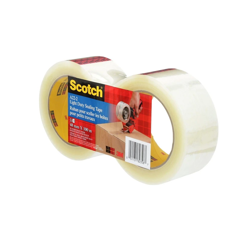 Ruban d’emballage et d’expédition de grand rendement Scotch® 3710-CAC 2 Roleaux Par Paquet