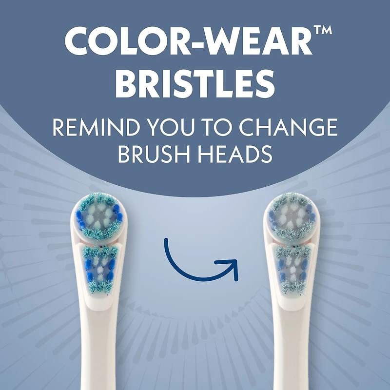 Spinbrush Smart Clean Replacement Heads, Battery Powered Electric Toothbrush Refills for Adults, Soft Bristles, 2 Count, Spinbrush SMART CLEAN