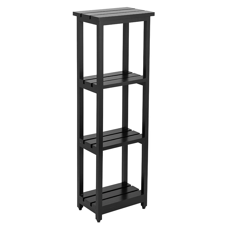 Era Atkin Four Tier Spa Tower, Black 10.24x31.61in, Spa Tower