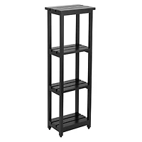 Era Atkin Four Tier Spa Tower, Black 10.24x31.61in, Spa Tower