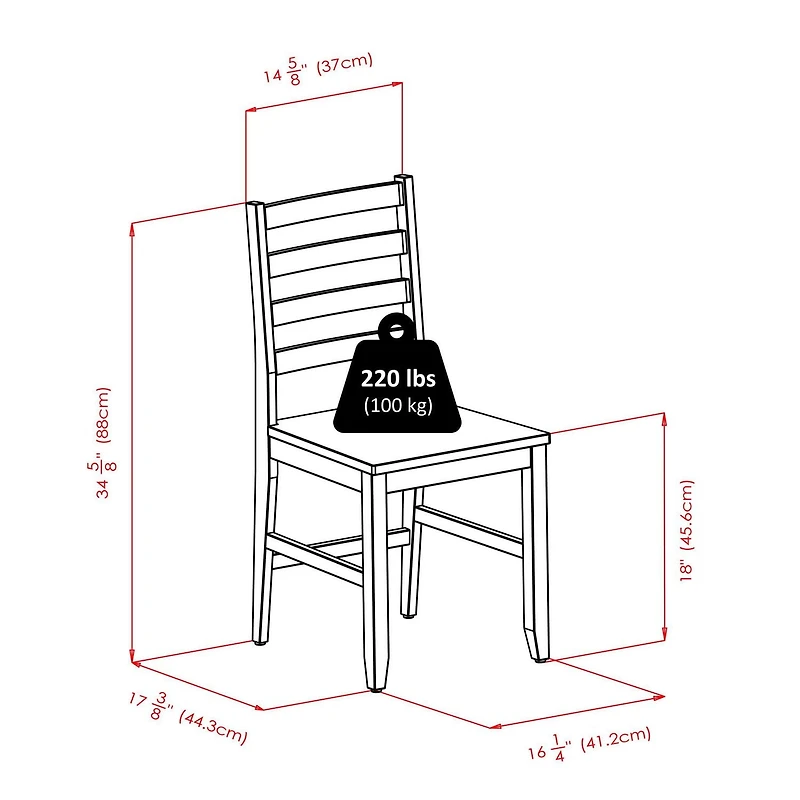 Hamilton 5PC Dining table & chairs