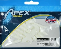 Apex AP-CT3-8 Curly Tail 3" White
