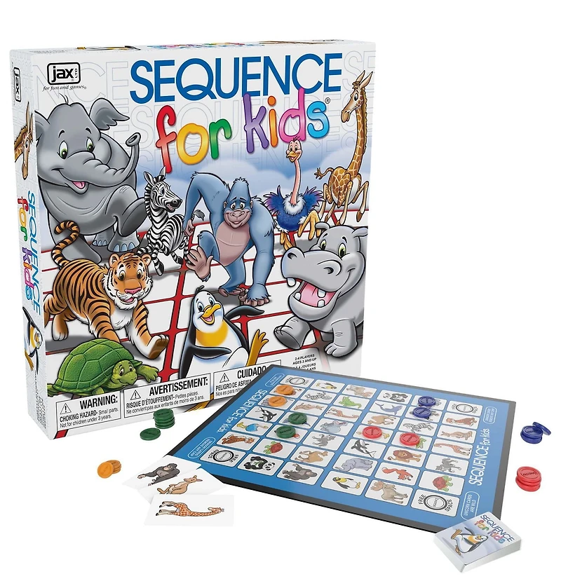 JAX Sequence for Kids Board Game, Classic SEQUENCE...for kids!