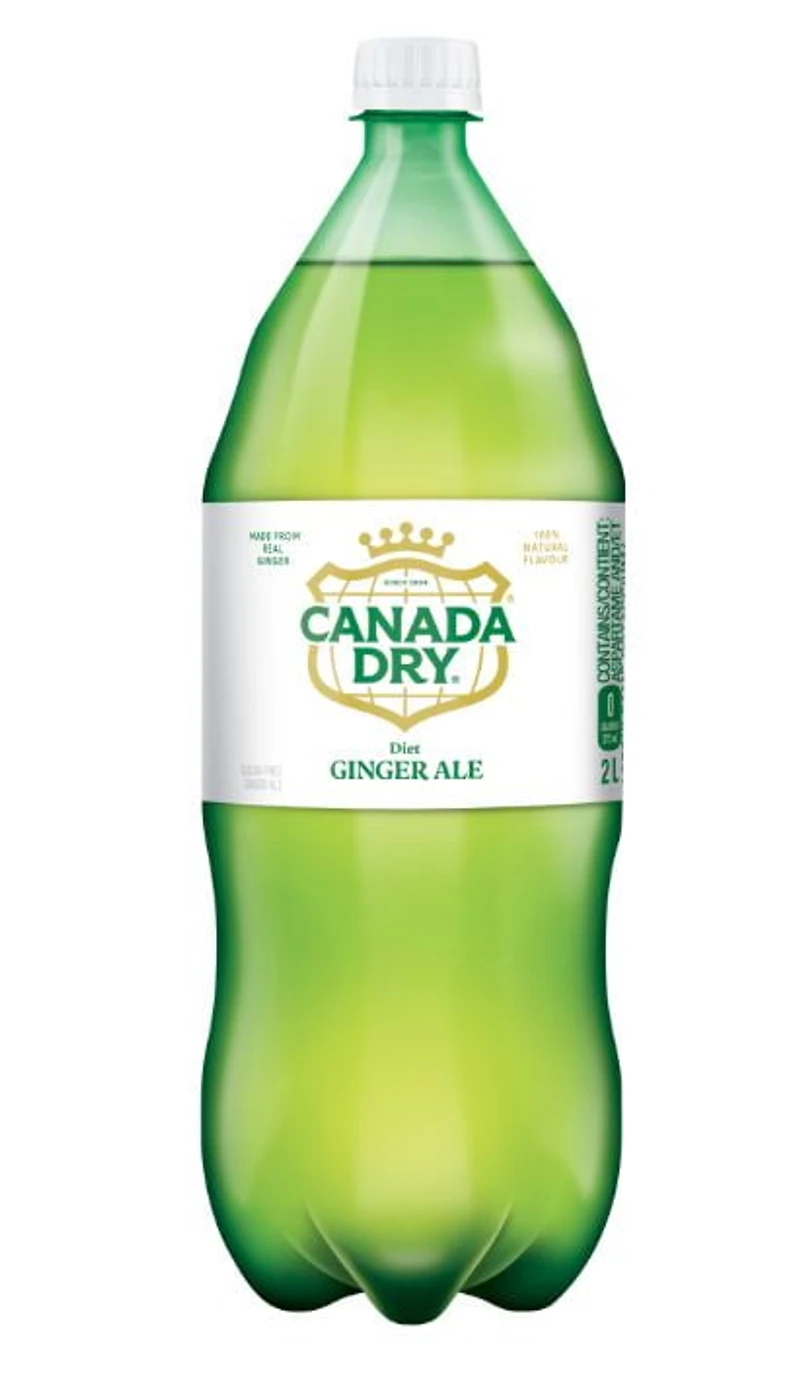 Soda gingembre diète Canada DryMD - Bouteille de 2 L Canada Dry Gingembre Diete 2L