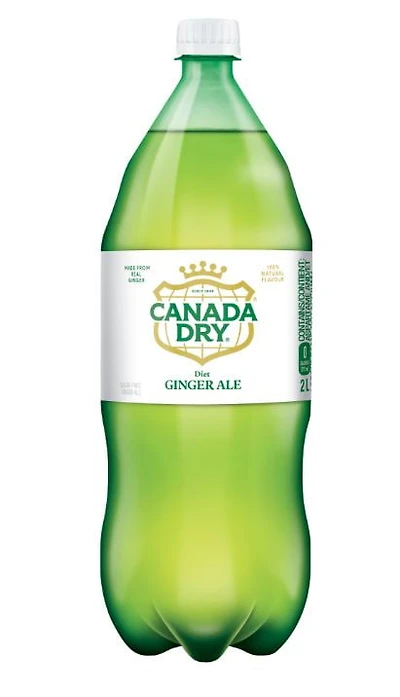 Soda gingembre diète Canada DryMD - Bouteille de 2 L Canada Dry Gingembre Diete 2L