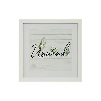 Décoration murale encadrée HOMETRENDS 30,5 cm x 30,5 cm, classique