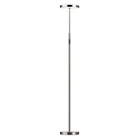 Lampadaire Francine - 30W - Nickel Satiné - Diffuseur Acrylique Blanc