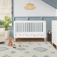 Delta Children Bowie 4-in-1 Convertible Crib - Greenguard Gold Certified, Bianca White
