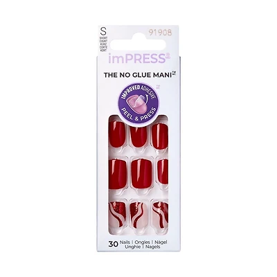 KISS ImPRESS Press-On - 30 faux ongles, courts Ongles à coller.