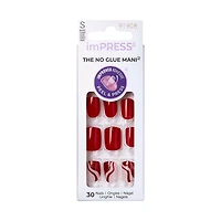 KISS ImPRESS Press-On - 30 faux ongles, courts Ongles à coller.