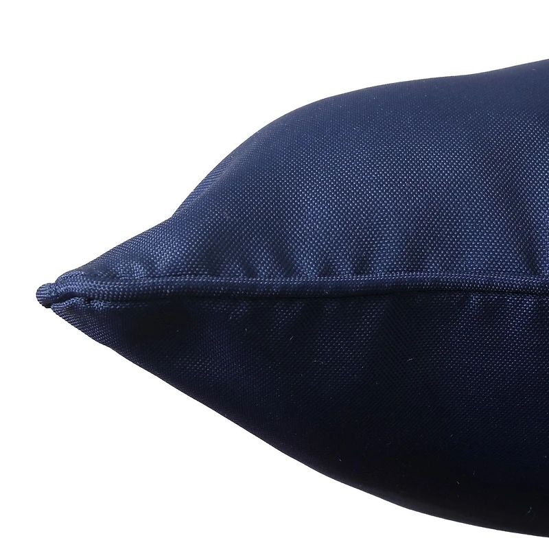 2-Pack Indoor/Outdoor Decorative Pillows, Blue Medallion 18" x 18"