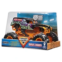 Monster Jam, Official Grave Digger Monster Truck, Die-Cast Vehicle, 1:24 Scale