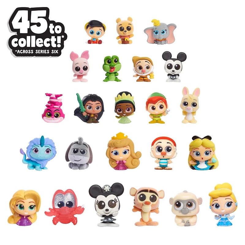 Disney Doorables Multi Peek Series 6 Jeweled Disney Princess Characters, Includes 5, 6, or 7 Collectible Mini Figures, Styles May Vary