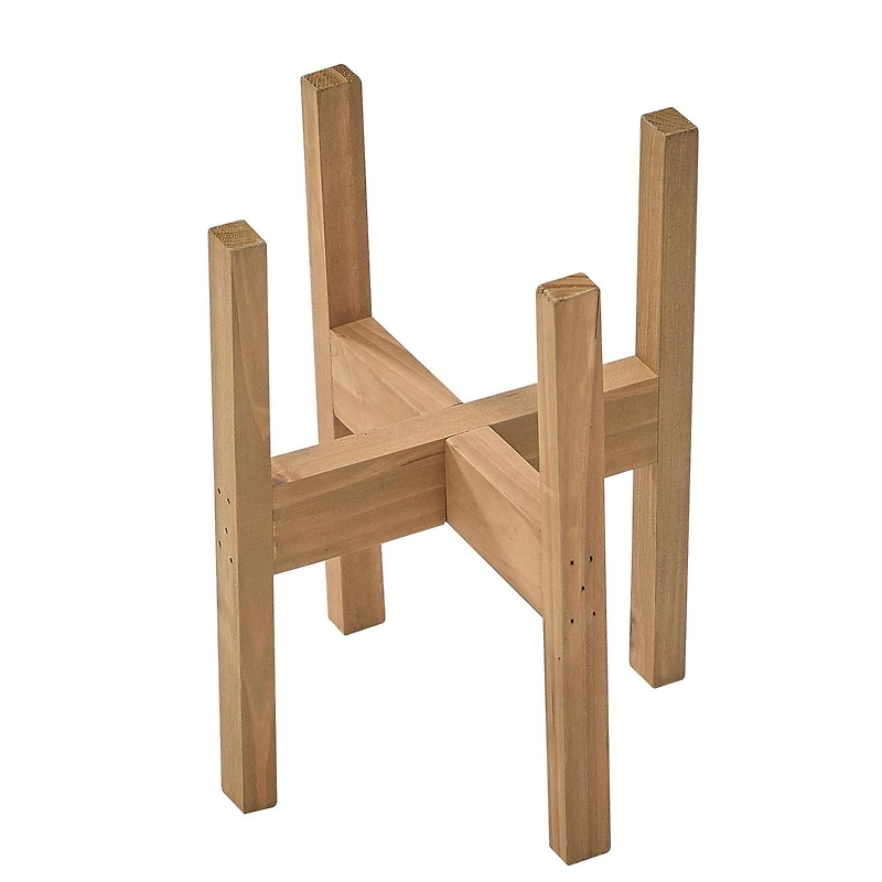 Mainstays 6 in Brown Wood Plant Stand