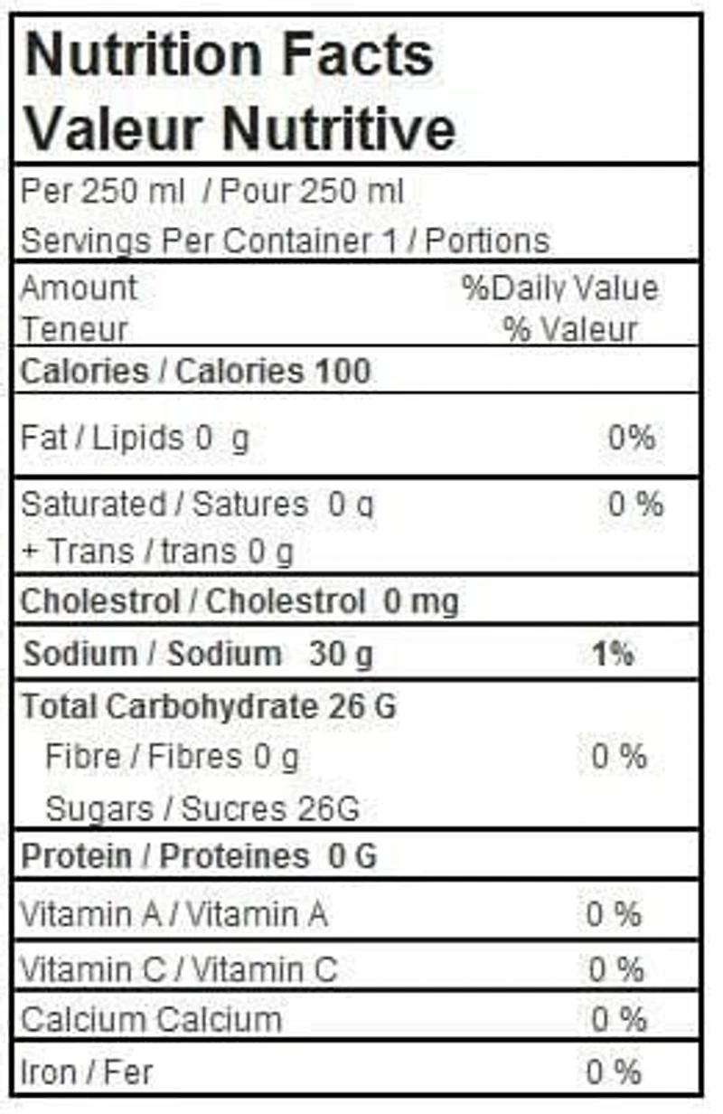 Boisson gazeuse Grace Punch aux fruits Chubby