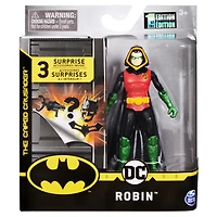 Batman 4-inch Robin Action Figure with 3 Mystery Accessories, Mission 1