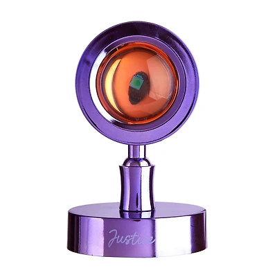 Mini Lampe de Projection LED, Violet Cette lampe Justice en forme