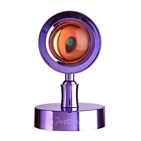 Mini Lampe de Projection LED, Violet Cette lampe Justice en forme