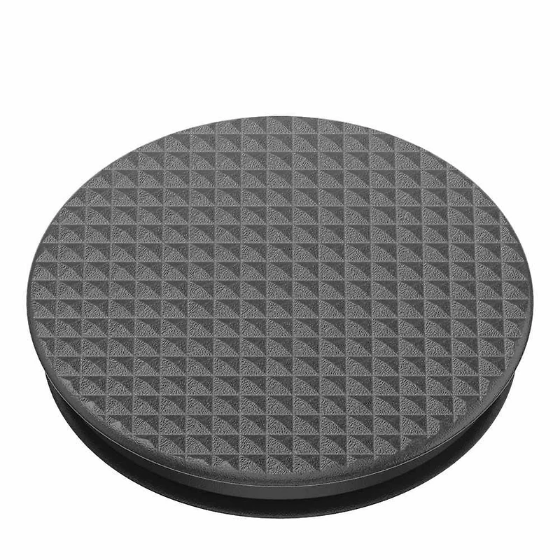 PopSocket PopGrip Knurled Texture Black | Phone Grip & Stand | Swappable Top