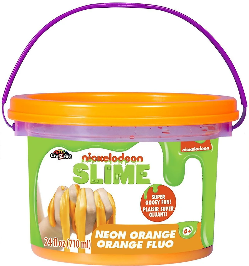 Nickelodeon 24oz Neon Orange Premade Slime