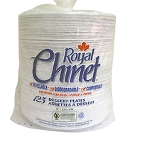 Royal Chinet 6.75" Dessert Plate, 125 Count