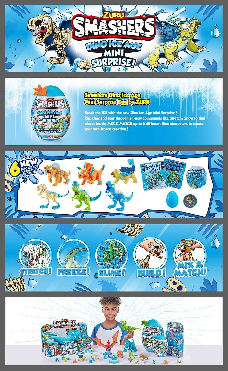 Mini-œuf surprise de Dino Ice Age Smashers