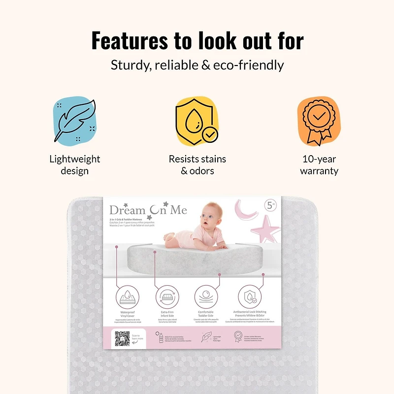 Matelas de lit standard orthopédique, mousse très ferme