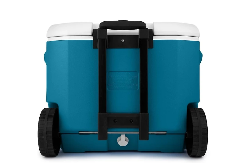 Coleman Chiller 60-Quart Cooler With Wheels, Ocean Blue