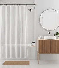 Mainstays Medium Weight Recycled PEVA Shower Liner, Clear, Recycled PEVA shower liner