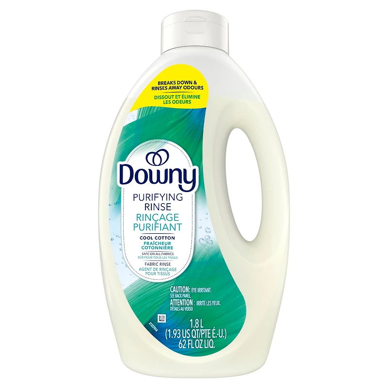 Downy Purifying Rinse Laundry Odour Remover, Cool Cotton Scent, Fabric Softener and Laundry Odour Removal Rinse, Fights Odours at the source, HE Compatible