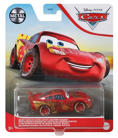 Véhicule Muddy Rusteze Racing Center Lightning McQueen à  l'échelle  1:55 du  film Cars  3  de  Disney•Pixar