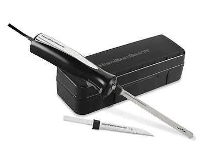 Couteau électrique Hamilton Beach avec lames en acier inoxydable et étui de rangement (74275ZC)