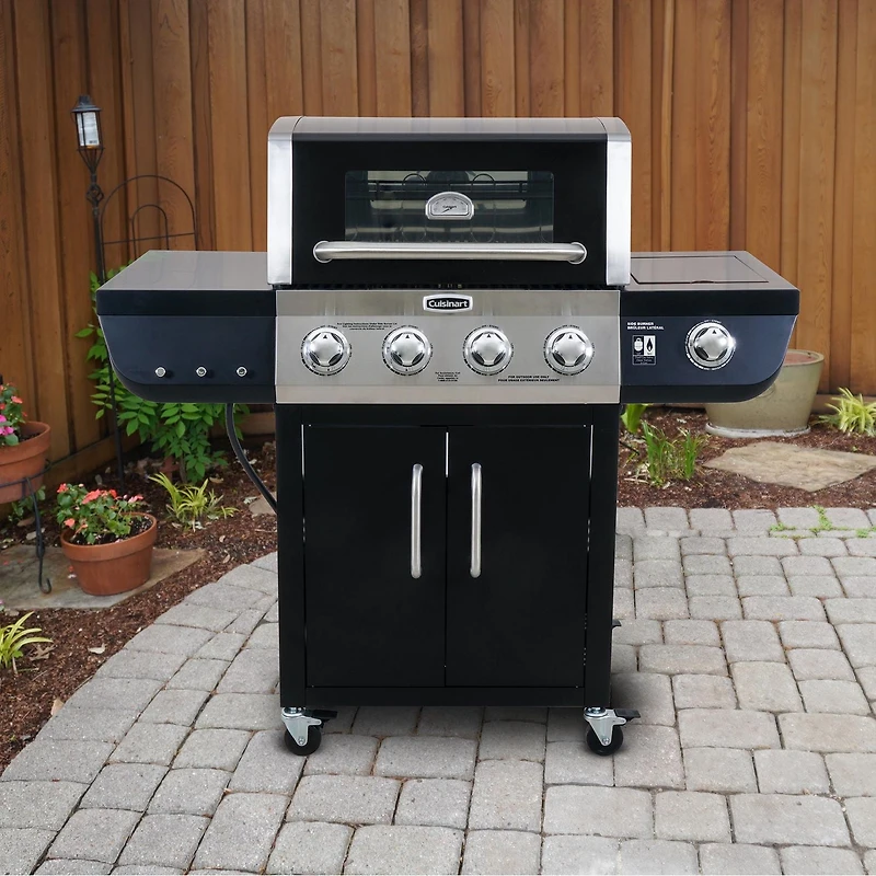 Cuisinart Four Burner Gas Grill avec deux vannes de carburant