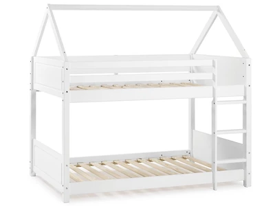 Christianne House Twin Bunkbed, White